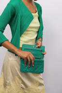 Chanel Turquoise Wallet on Chain Bag