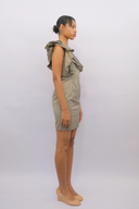 Pinko One Shoulder Ruffle Dress