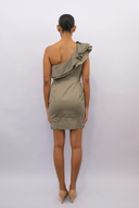 Pinko One Shoulder Ruffle Dress