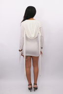 Willow Hooded Dress in White