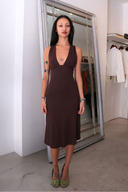 Sabrina Dress in Brown