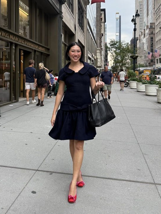 Bow Belted Short Sleeve Dress seen on you