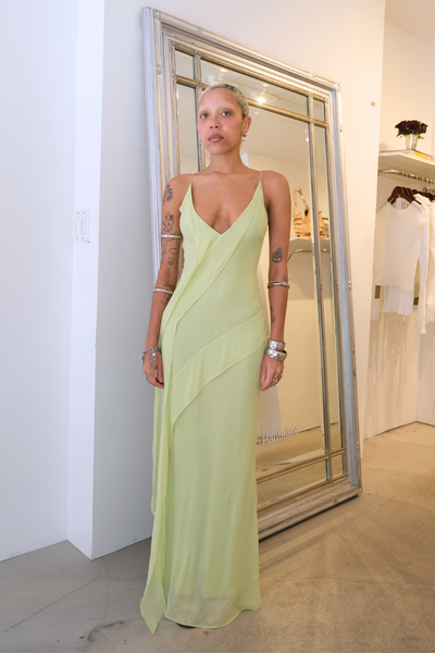 sabrina dress Asym Maxi Robe lined with back zip. Color:Heather Gray Cocktail Dress Code Autumn
