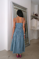 Lyra Check Midi Dress