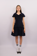 Bow Belted Short Sleeve Dress