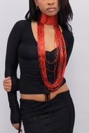 Nocturna Choker in Red