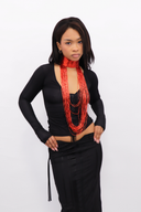 Nocturna Choker in Red