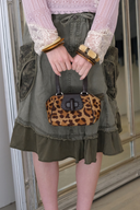 Prada Harako Mini Leopard Pony Fur Bag