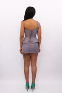 Dylan Mini Skirt in Grey