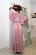 Anais Split Gown in Powdered Rose