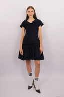 Bow Belted Short Sleeve Dress