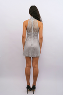 Shao Mini Dress in Silver