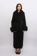 Lola Fur Trim Floor-Length Coat