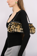 Anna Sui Leopard Faux Fur Handbag