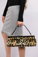 Anna Sui Leopard Faux Fur Handbag