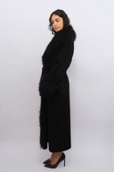 Lola Fur Trim Floor-Length Coat