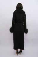 Lola Fur Trim Floor-Length Coat