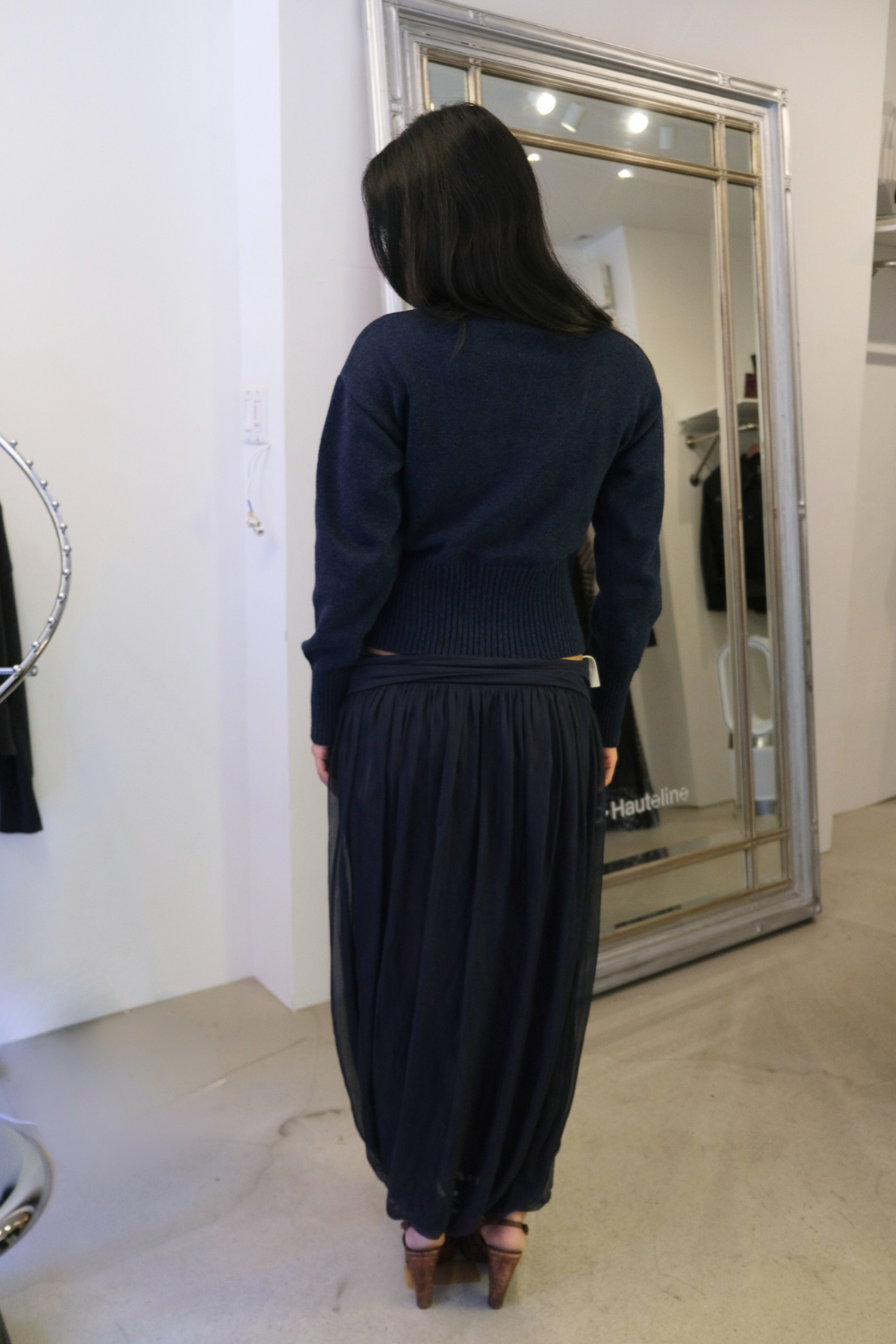 Poet Cardigan in Navy