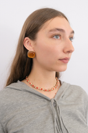 I Gave You My Heart Amber Gold Necklace
