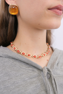 I Gave You My Heart Amber Gold Necklace