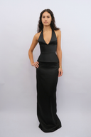 Swiss Satin Maxi Skirt