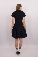 Bow Belted Short Sleeve Dress