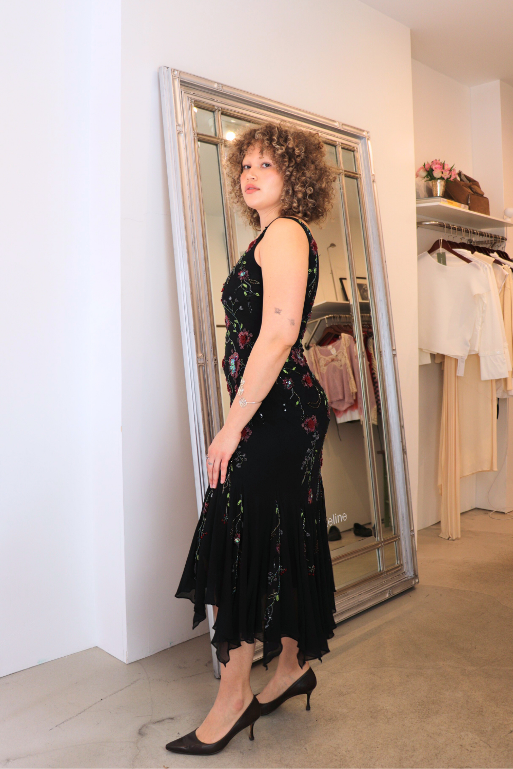 Nocturne Silk Beaded Gown