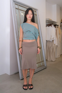 Fletcher Top Stripe in Aqua/Ash