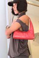 Hobo Shoulder Red Semi Vegetable