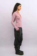 Silvia Polo Top in Blush