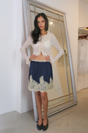 Lace Skirt in Navy