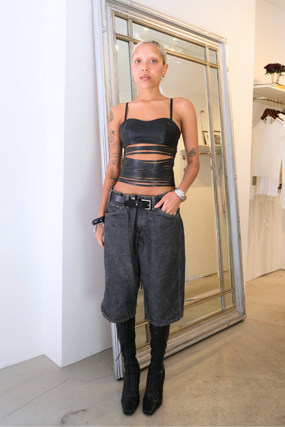 Lazer Cut Corset Top