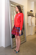 Question Mark Knit Button Up Cardigan