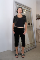 Vintage Anna Sui Fall 1994 Velvet Capris