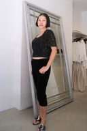 Vintage Anna Sui Fall 1994 Velvet Capris