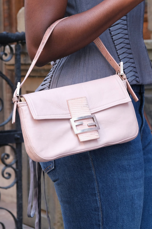 Fendi Pink Baguette Bag