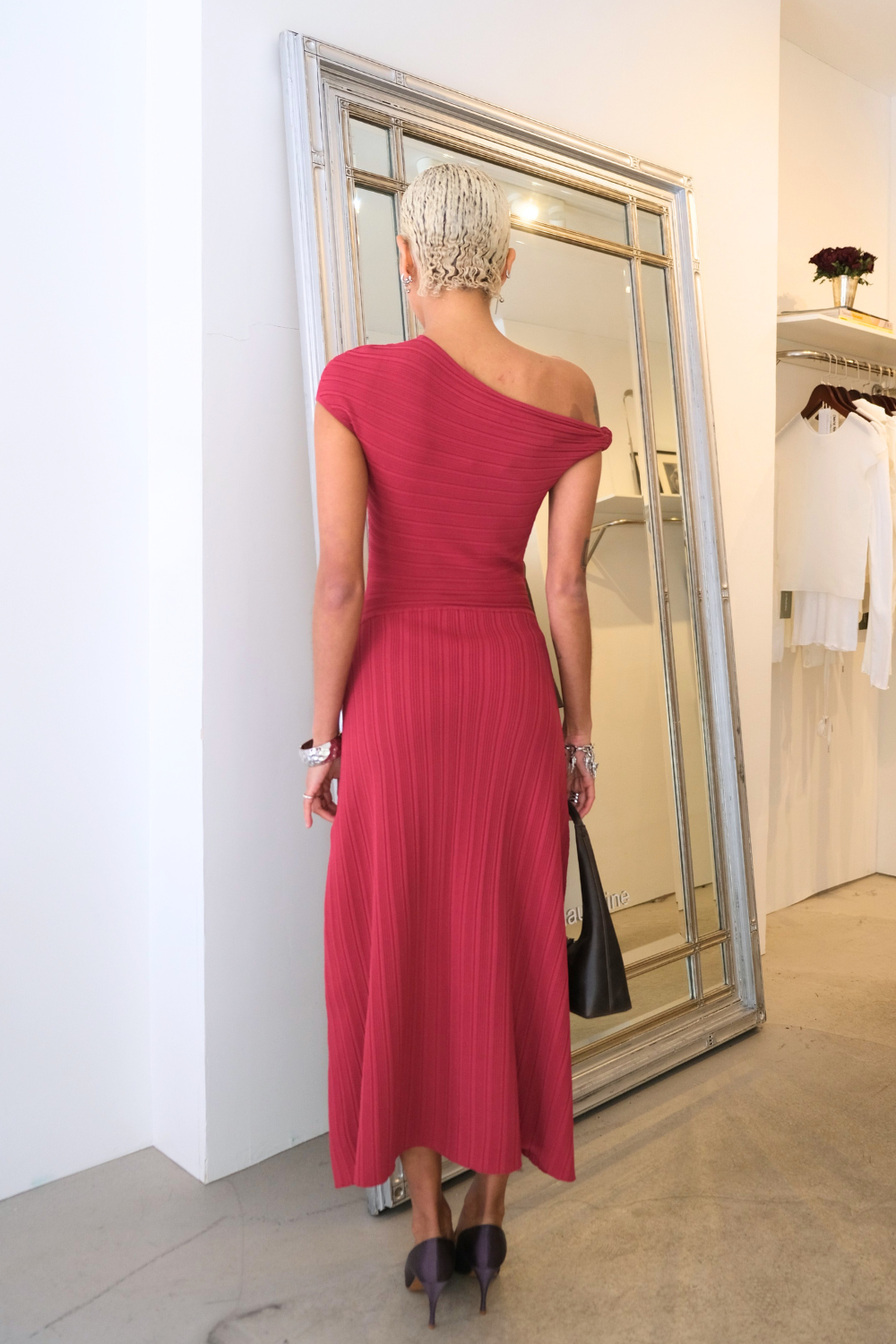 Syrah Rib Midi Dress