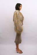 Lynx Faux Fur Grey Multi Cropped Jacket