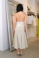 Ms. Pleat Top in Cream