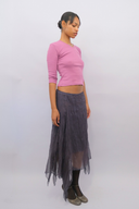 The V-Neck 3/4 Sleeve in Dahlia