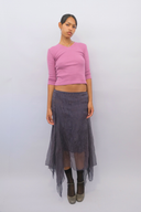 The V-Neck 3/4 Sleeve in Dahlia