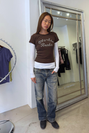 99 NYC Tee in Brown