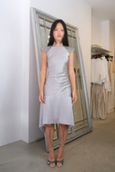 Archangel Dress in Silver Silk