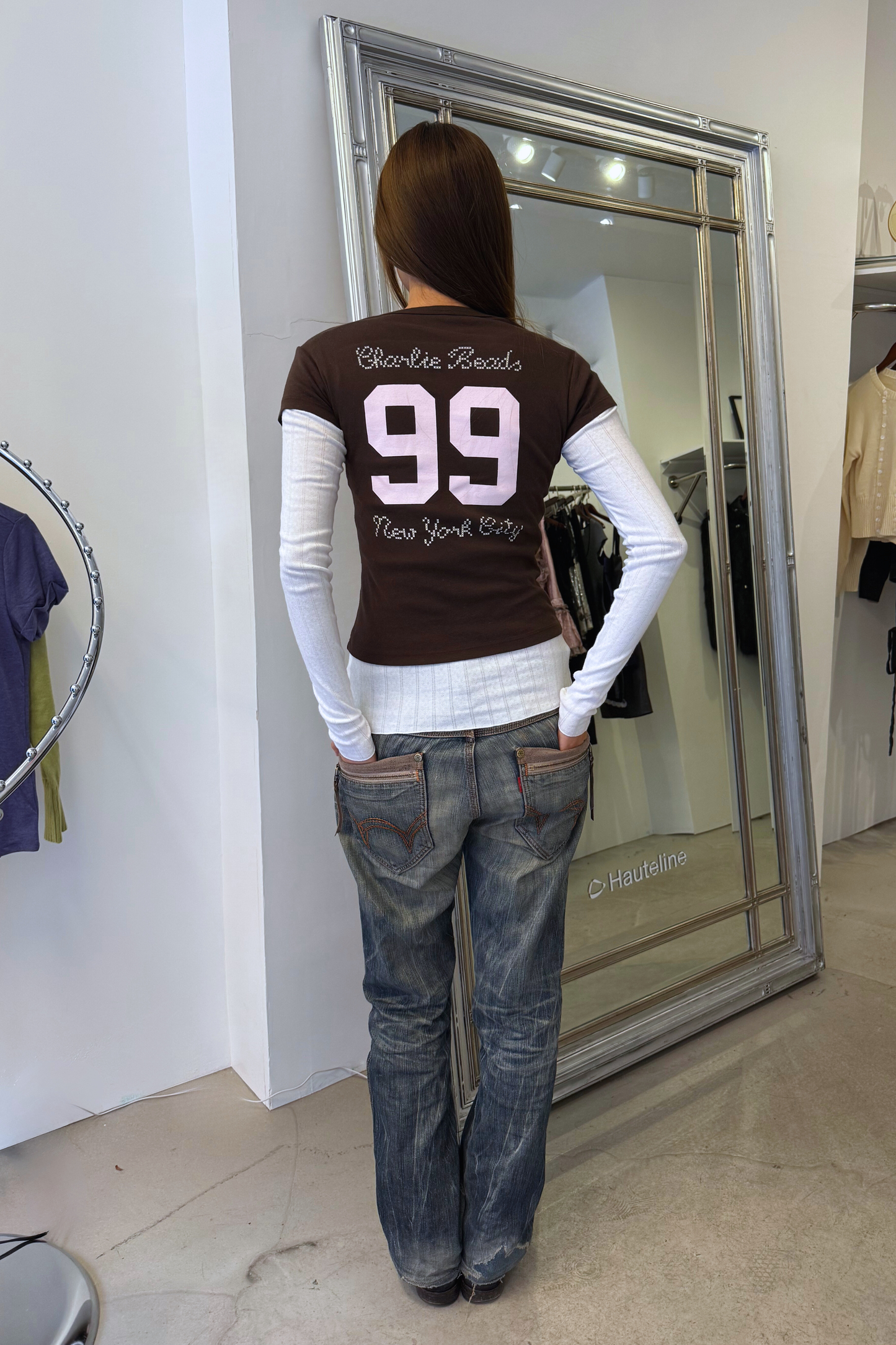 99 NYC Tee in Brown