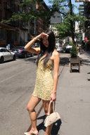 Fishnet Mini Bandeau Dress