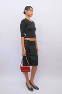 Just Cavalli Black Midi Skirt