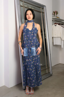 Slip Dress in Night Blooming Chiffon