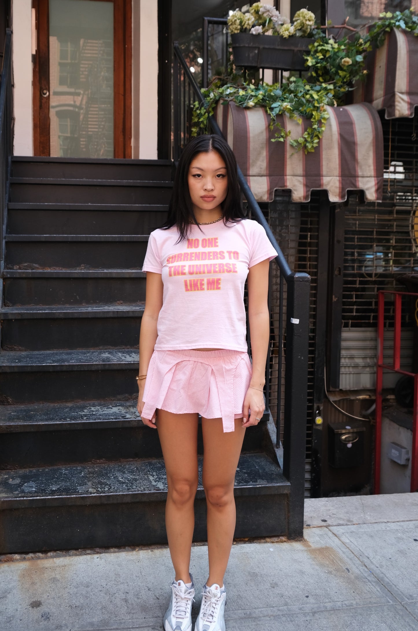 Pink Gingham Garter Shorts
