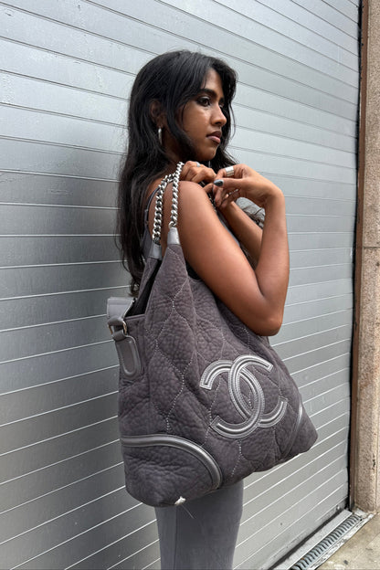 Chanel Suede Hobo Bag