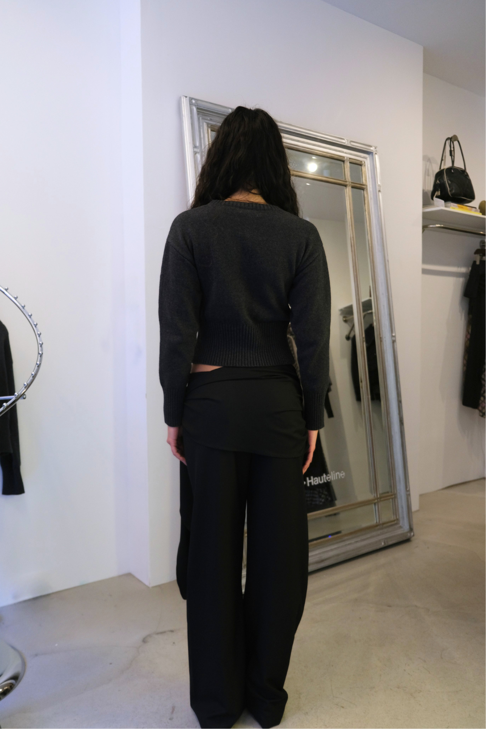 Poet Cardigan in Charcoal